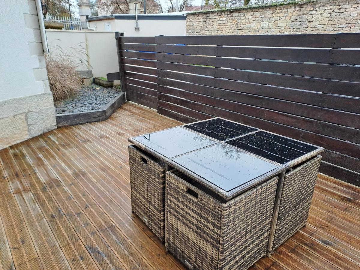 Bel Appartement Grande Terrasse Avec Parking A Dijon Exterior foto